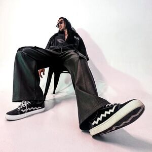 Tafari World Men’s Genuine Black Leather & Suede Sneakers -12